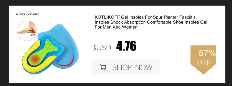 Silicon Gel Insoles Foot Care For Plantar Fasciitis Heel Spur Running Sport Insoles Shock Absorption Pads Arch Orthopedic Insole