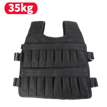 3/15/35kg Weight Vest Adjustable Workout Weight Jacket Weighted Exercise Vest for Boxing Training Workout Running Fitness