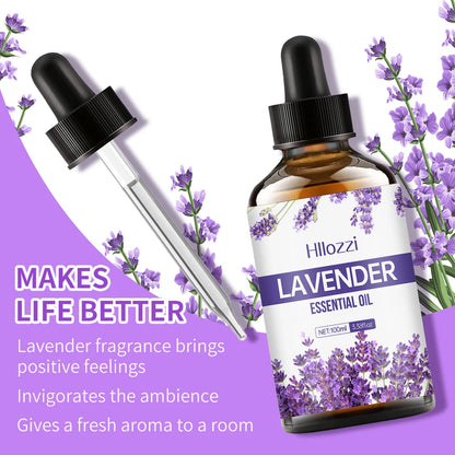 30ml/60ml/100ml plant 100% pure lavender body care essential oil lasting light fragrance suitable for face, skin and body
