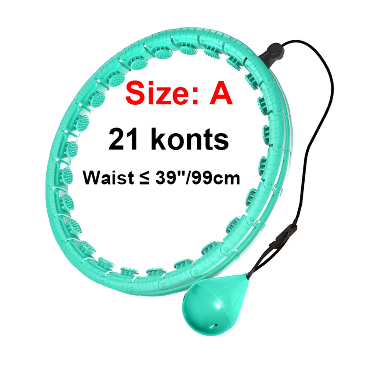 Weighted Massage Fitness Circle Hoops Weight Loss Detachable Links ,Exercise Weight Loss Sport Hoop