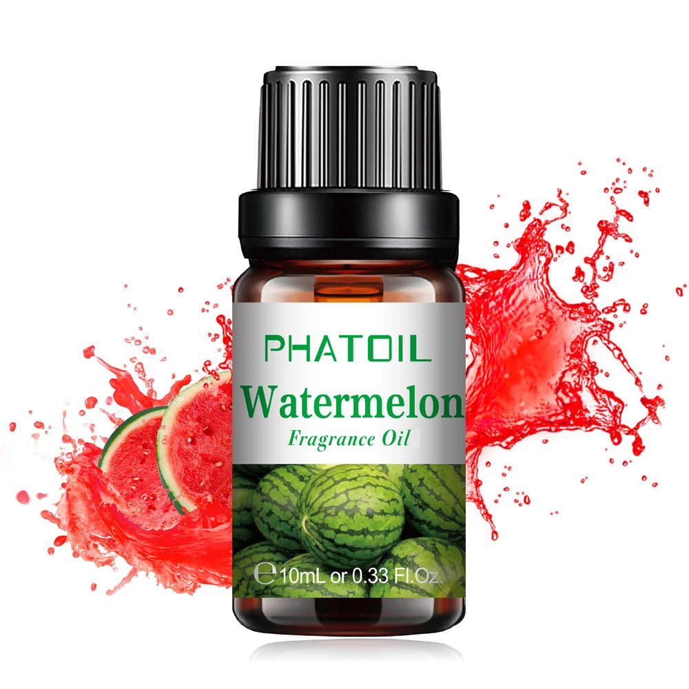 PHATOIL 10ml Strawberry Fragrance Oil Fruit Perfume Making Coconut Tangerine Mango Passion Fruit Watermelon Lemon Fig Aroma Oil