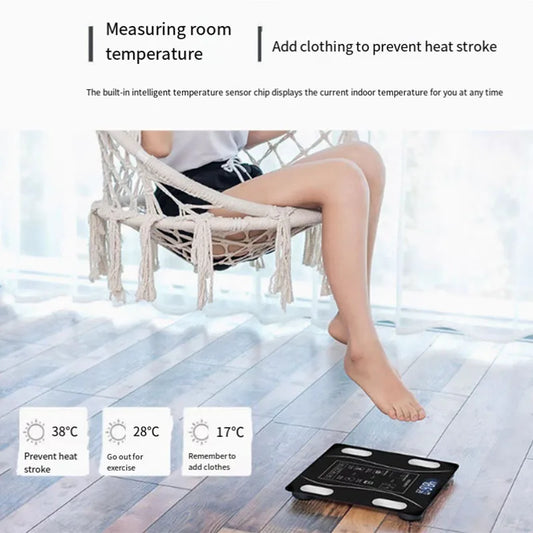Weight scale electronic weighing smart body fat scale household precision charging small durable weight loss weighing scale