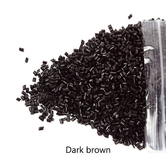 Best Quality 100G Transparent White,Brown,Black,Dark brown  Melt Glue Hard Glue Keratin Italian Keratin Glue For Hair Extensions
