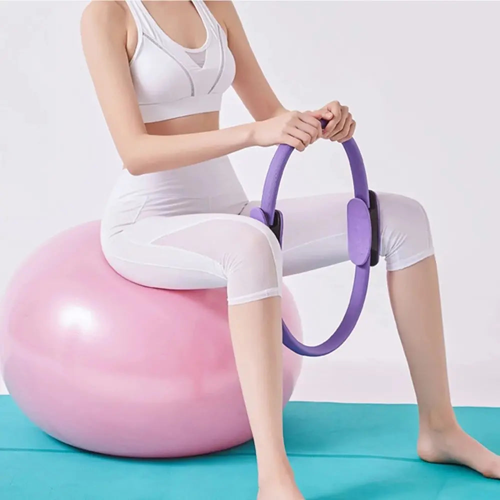 38cm Women Lose Weight Workout Sports Keep Fit Equipment Home Workout Pilates Ring Magic Circle Fitness Circles Yoga Circles