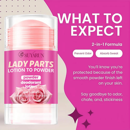 SUYARUN Ladies Deodorant Anti-Sweat Moisturizing Refreshing Long-Lasting Comfort Fragrance Body Care Product.