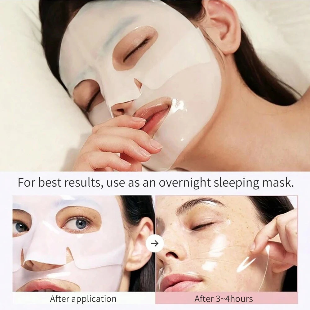 collagen sleeping mask4 pieces , hydrating, moisturizing and whitening, translucent, thinning, smooth and tender skin