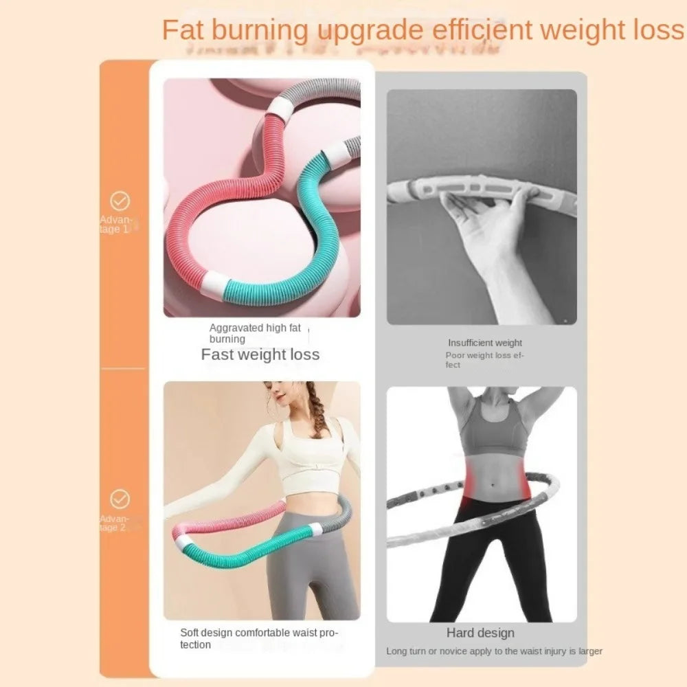without Harming Waist Sports Hoop Waist Trainer Adjustable Slimming Belly Weight Loss Circle Burn Fat Soft