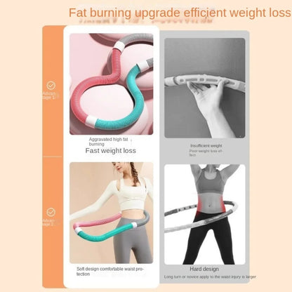 without Harming Waist Sports Hoop Waist Trainer Adjustable Slimming Belly Weight Loss Circle Burn Fat Soft