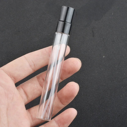20PCS/LOT 3ML 5ML 10ML Mini Portable Colorful Glass Perfume Bottle With Aluminum Atomizer Empty Cosmetic Containers For Travel