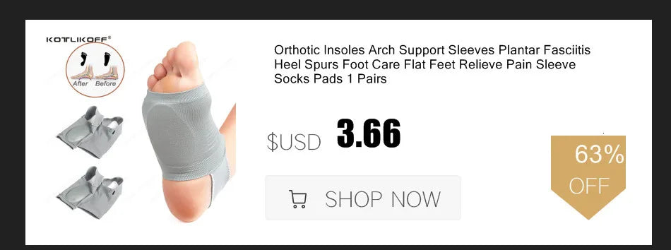Silicon Gel Insoles Foot Care For Plantar Fasciitis Heel Spur Running Sport Insoles Shock Absorption Pads Arch Orthopedic Insole
