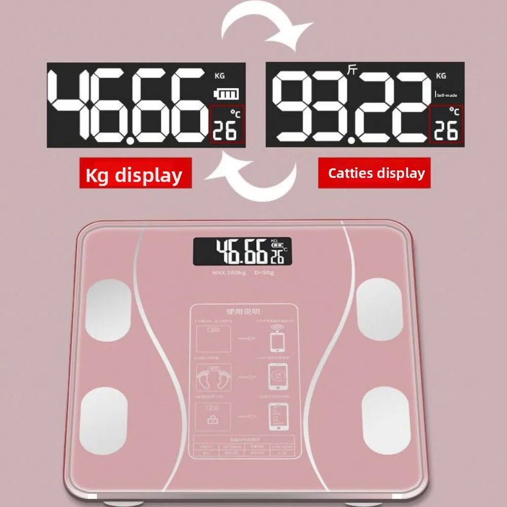 Digital Scale Professional Electronic Weight Loss Bluetooth Smarts Body Fat Analyzer with High Precision Mobile App