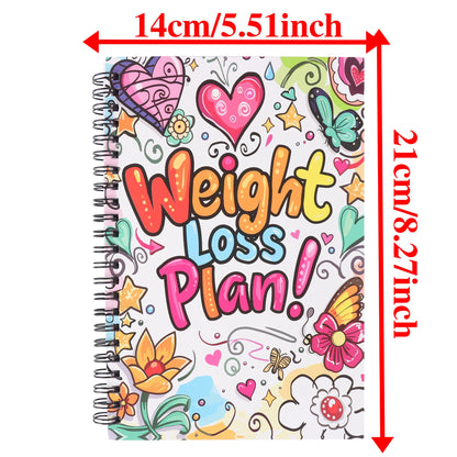 Weight loss diary: weight loss plan, daily activity tracker, Exercise diary, diet tracking, and goal setting exercise plan for f