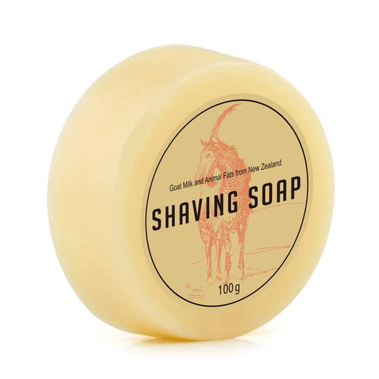 100g Goat Milk Men Beard Shaving Soap Cream Foaming Lather for Men Razor Barber Salon Traditional Man Wet Shaving Tool 3.5OZ