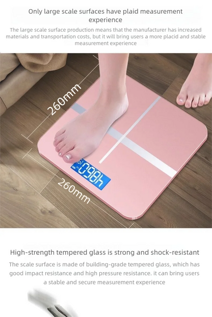 Weight Loss Weighing Device LED Display Smart Body Weight Scale USB Charging Precision Electronic Scale for Home Office Adult