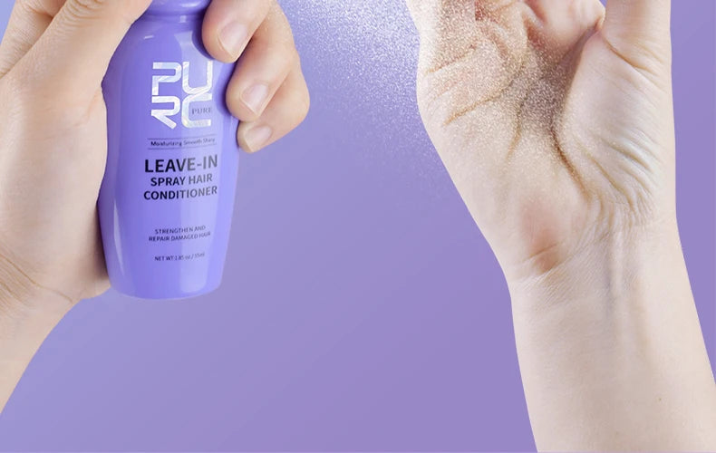 Leave-in Conditioner Coconut Oil Smoothing Spray Anti Frizz Moisturizing Hair Mask Dry Damage Treatment Cream  Hair Care PURC