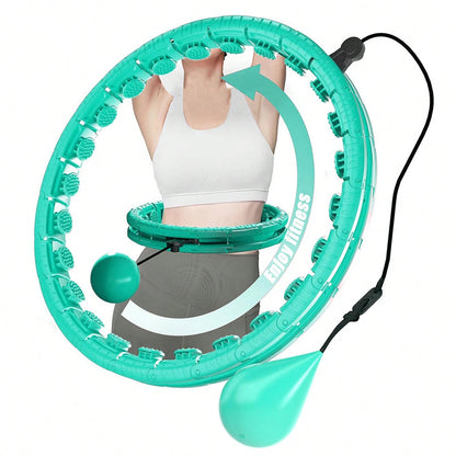 Weighted Massage Fitness Circle Hoops Weight Loss Detachable Links ,Exercise Weight Loss Sport Hoop