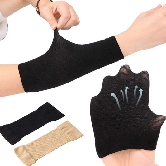 2pcs Arm Sleeve Weight Loss Calories Off Slim Slimming Arm Shaper Massager Sleeve Wrap Weight Loss Fat Burning Running Arm Cover