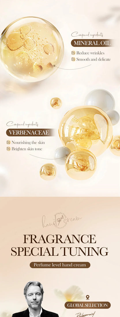 30g Garden perfume Hand Cream Plant Extract Moisturizing Flowers Nutrients Dry Crakced Repair Soft Whitening Oil Control Rose