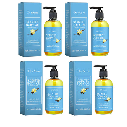 100ml Vanilla Body Massage Oil For Relaxing Moisturizing Skin Soothing Relieve Stress Lasting Scent Body Fragrance Essential Oil
