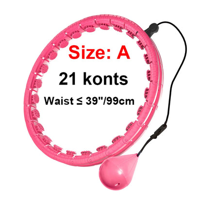 Weighted Massage Fitness Circle Hoops Weight Loss Detachable Links ,Exercise Weight Loss Sport Hoop