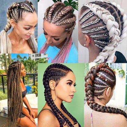 Super Long 165G 200cm Hair Synthetic Jumbo Braiding Hair Extension Heat Resistant Fiber African Ombre Jumbo Braid Hair Women