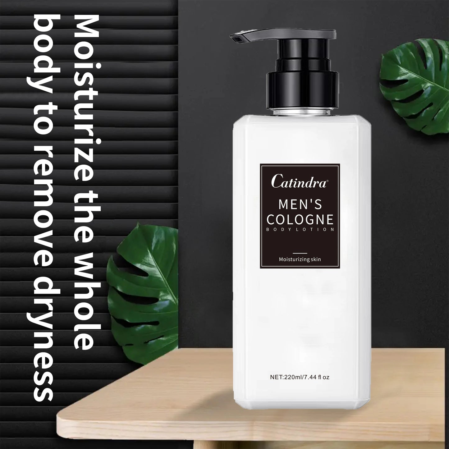 Catindra Men‘s Cologne Body Lotion Moisturizes Skin Smooth Prevent Dryness Roughness Body Lotion Comes with Perfume Flavor