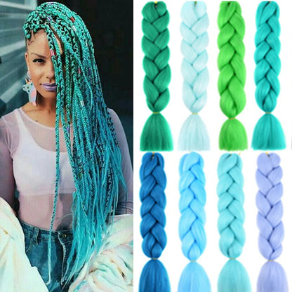 Super Long 165G 200cm Hair Synthetic Jumbo Braiding Hair Extension Heat Resistant Fiber African Ombre Jumbo Braid Hair Women