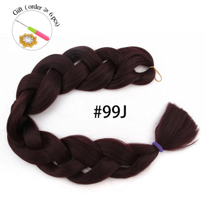 Super Long 165G 200cm Hair Synthetic Jumbo Braiding Hair Extension Heat Resistant Fiber African Ombre Jumbo Braid Hair Women