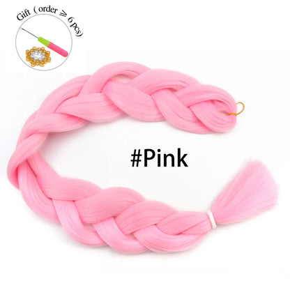 Super Long 165G 200cm Hair Synthetic Jumbo Braiding Hair Extension Heat Resistant Fiber African Ombre Jumbo Braid Hair Women