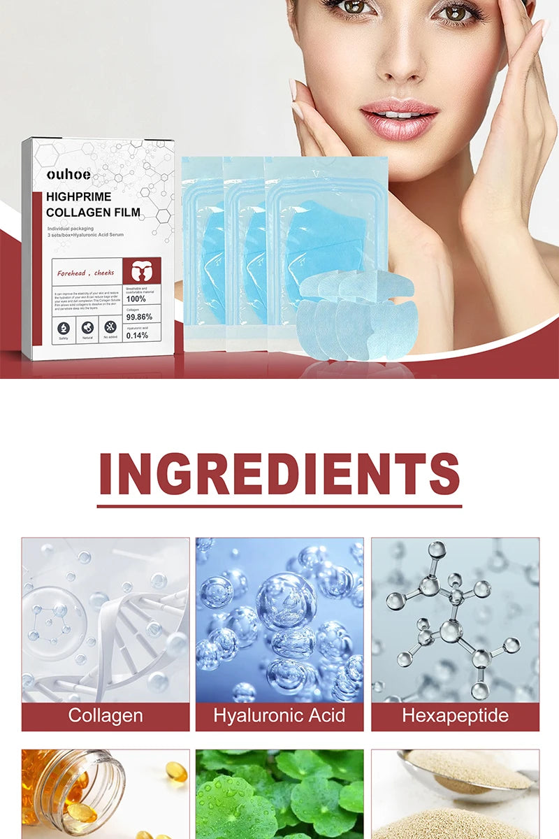 Collagen Membrane Lightens Wrinkles, Bags, Dark Circles, Firming Skin, Plump And Moisturizing Eye Rejuvenation Membrane