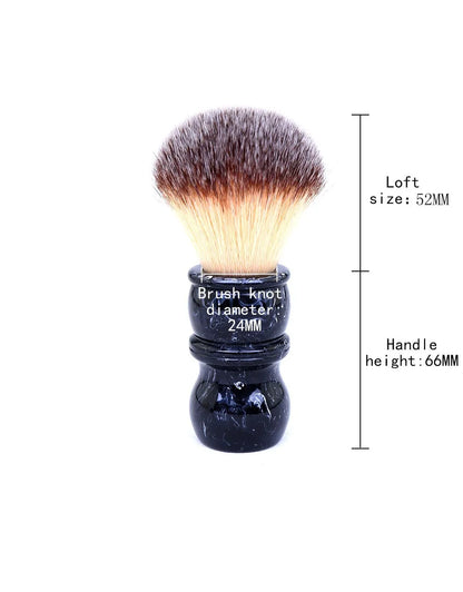 Yaqi 24MM Men's Shaving Brush  Resin Handle Nylon For Men Clearance Beard Professional Barber Face Cleaning Shaving Brush Tool