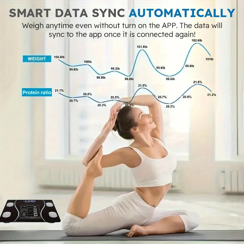 Smart Body Fat Scale for body management and fat loss, smart mode, Bluetooth body fat scale, home weight scale, ultra-precis