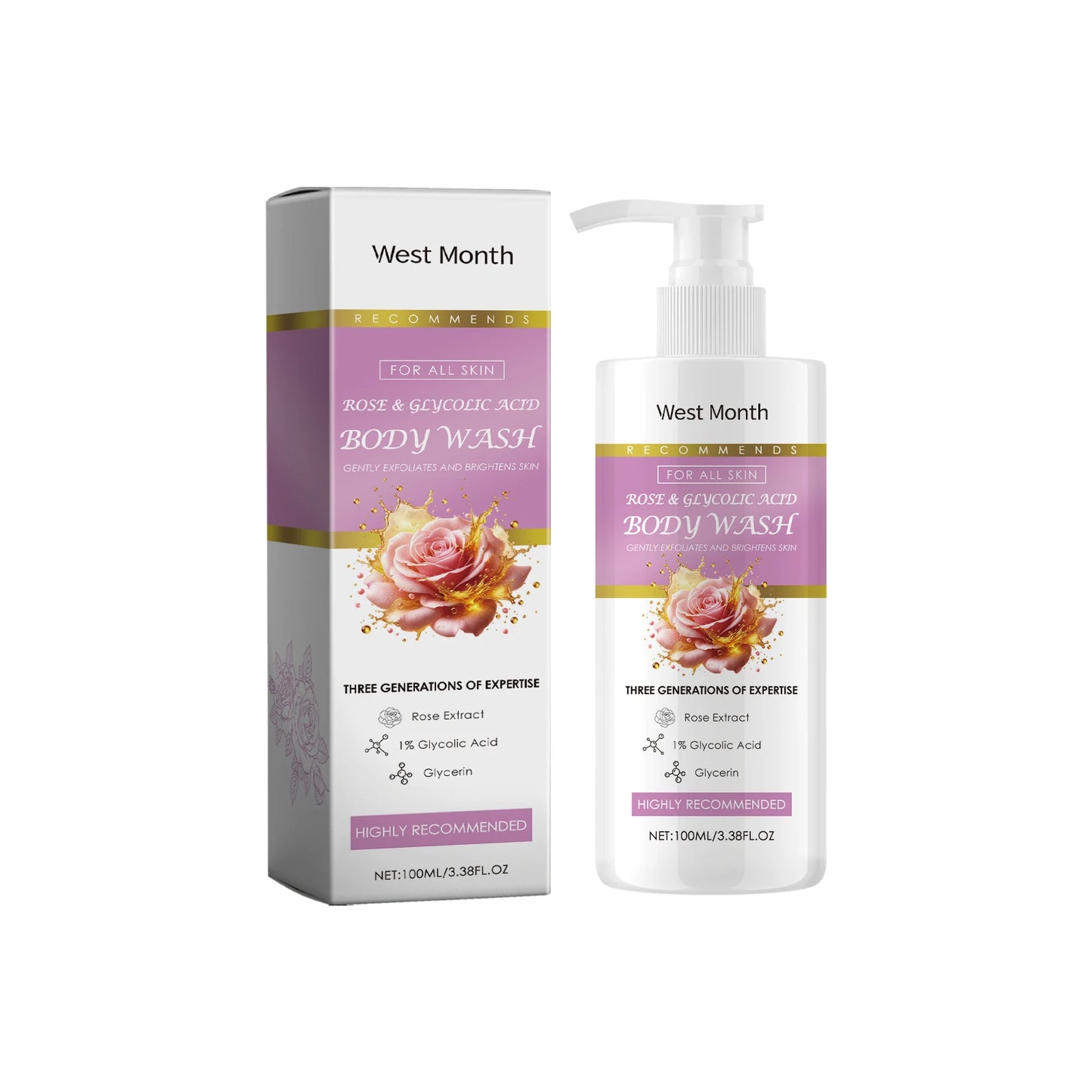 Exfoliating Shower Gel Deep Cleansing Reduce Dead Skin Moisturizing Improve Skin Dryness Oil Control Smooth Brighten Bath Lotion