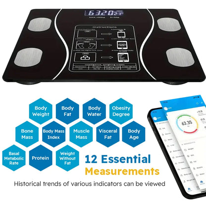 Smart Body Fat Scale for body management and fat loss, smart mode, Bluetooth body fat scale, home weight scale, ultra-precis