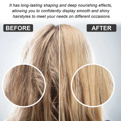 Keratin Hair Straightening Cream Hair Repair Conditioner Reduce Frizzy and Dry Hair Care Set Hair Salon Protein Correction Cream