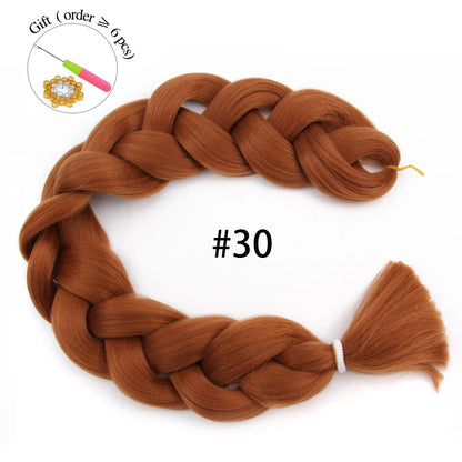 Super Long 165G 200cm Hair Synthetic Jumbo Braiding Hair Extension Heat Resistant Fiber African Ombre Jumbo Braid Hair Women