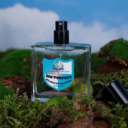 Alcohol-Free Fragrance Essential Oil Perfume for Men MR‘PERFECT Perfume, Modern Woody Oriental Scent for Women Men Long-Lasting
