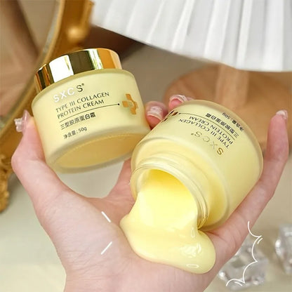Type III Collagen Protein Cream for Face Moisturizing Lightens Fine Lines, Tightens and Brightens Skin Care Anti-Agin Firming