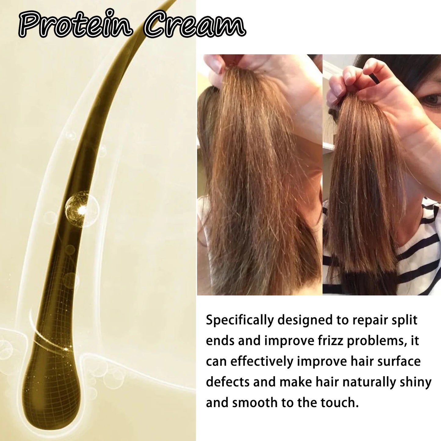 Leave-In Keratin Conditioner Reducing Cruly Nourish Dryness Keep Smoothing Repair Damaged Scalp Treatment Hair Moisturizing Mask