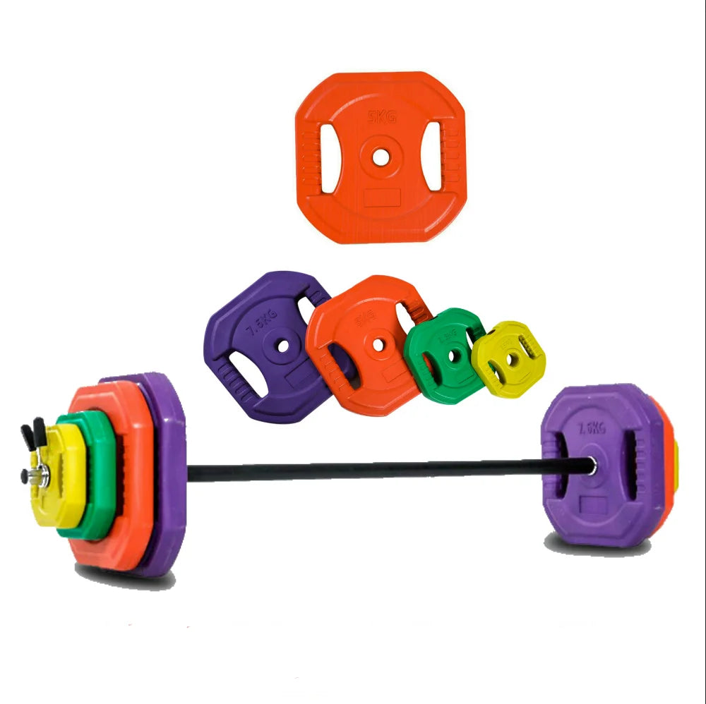 weight and bar set, total 20 kg, adjustável, ideal for treining at home, various weigns you available in our loop