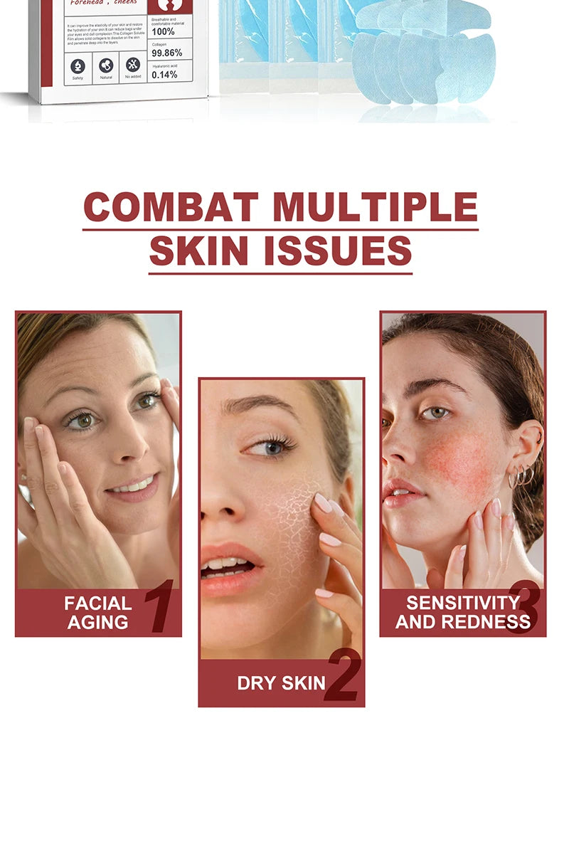 Collagen Membrane Lightens Wrinkles, Bags, Dark Circles, Firming Skin, Plump And Moisturizing Eye Rejuvenation Membrane