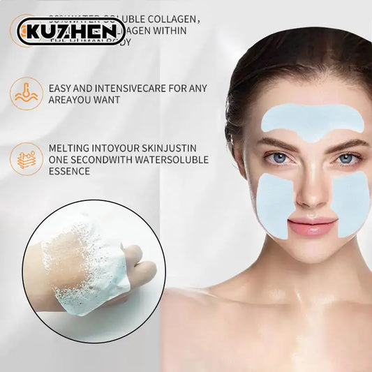Collagen Film Paper Soluble Facial Mask Face Skin Cheek Sticker Forehead Patch Smile Lines Patches Anti-aging Wrinkles Remover