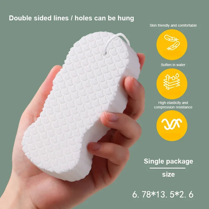 3D Sponge Exfoliating Bath Scrubbing Sponges Soft Sponge Body Scrubber Shower Brush Body Dead Skin Remover Bathing Tools