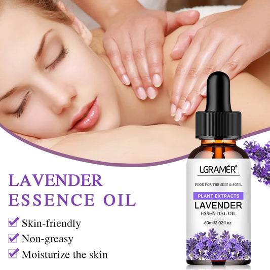 Pure Natural Lavender Essential Oil Facial Body Skin Care Essential Oil Moisturizing Nourishing Massage Plant Essential Oil