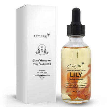 AFCARE Natural Plant Dried Flower Essential Oil 60ml Body Massage Care Essential Oil Diffuser Tea Tree Rosemary Lavender Lily