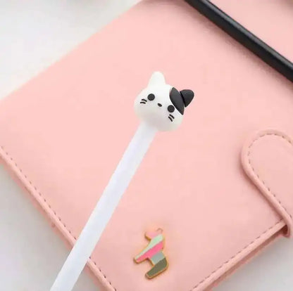 1 Pcs Lytwtw's Cartoon Cat Claw Paw Kawaii Cute School Supply Office Stationery Gel Pen Handles Creative sweet black cat lovely