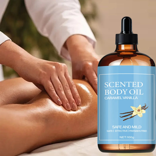 Fragrance Body Oil, Coconut Oil Deeply Nourishes, Ascorbic Acid Strengthens Barrier, Zero Additives Pure Plant Formula, Designed to Improve Dryness and Peeling