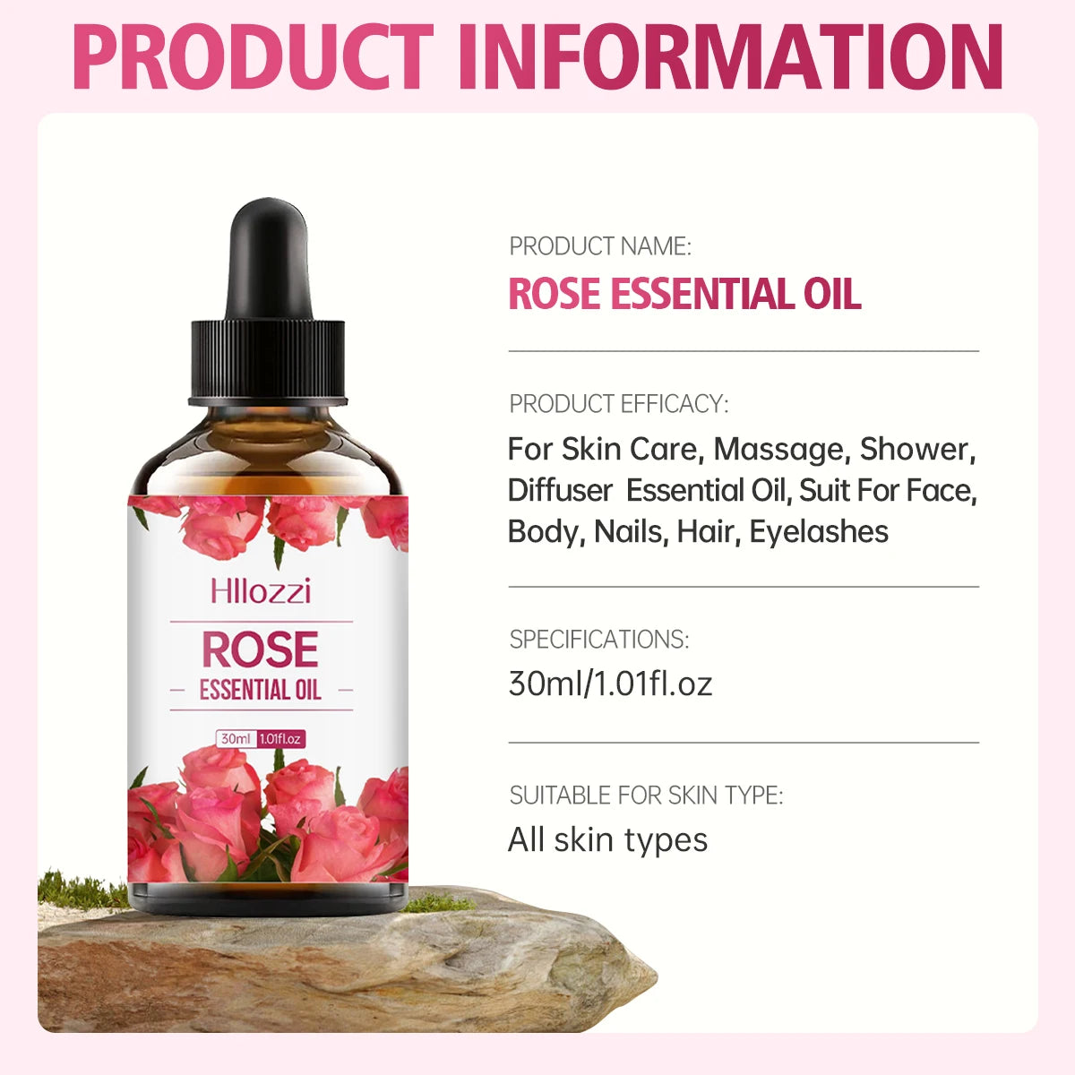 100ml/60ml/30ml rose essential oil skin care fragrance aromatherapy essential oil perfume Massage moisturizing oil