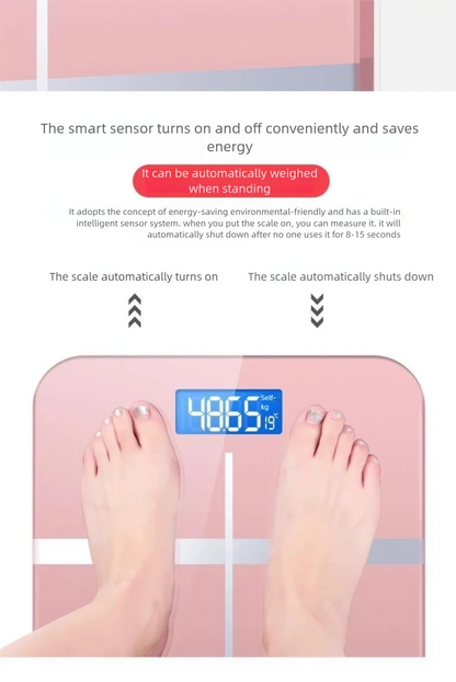Weight Loss Weighing Device LED Display Smart Body Weight Scale USB Charging Precision Electronic Scale for Home Office Adult