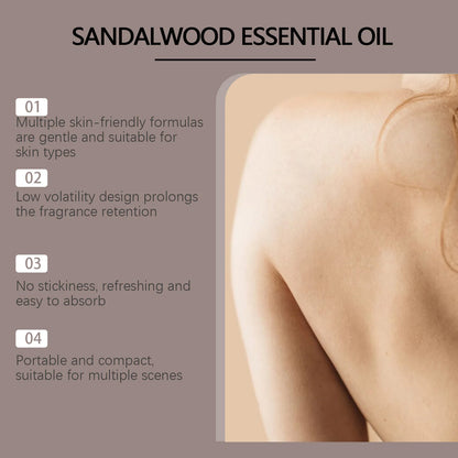 WIYUN Sandalwood Essential Oil Soft Fragrance Soothes Emotions and Creates a Peaceful Atmosphere 30ml